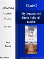Fundamental of corpoarte finance 4th mathew will chapter 2 