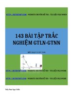 HÀM số   143 bài tập TRẮC NGHIỆM GTLN GTNN   file word 
