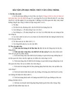 BÀI TẬP LỚN HỌC PHẦN: THỦY VĂN CÔNG TRÌNH.