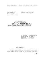 ĐỒ ÁN MAY TIEN REN VIT VAN NANG BAO GỒM THUYẾT MINH VÀ BẢN VẼ