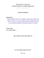 Đề cương Chống thất thuế tại Chi cục thuế Quận Tân Phú