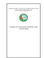 NGHIÊN CỨU GIAO THỨC SIP TRONG VOIP  VÀ ỨNG DỤNG