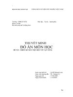 đồ án may tien ren vit van nang Bao gồm bản vẽ và thuyết minh