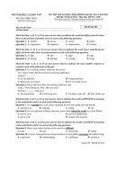 trọn bộ 24 mã đề thi thpt quốc gia 2017 môn tiếng anh kèm đáp án