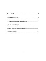 Bài tập học kỳ môn đại cương  cái tôi  cái tôi trong nhân cách người việt, luận văn tốt nghiệp đại học, thạc sĩ, đồ án,tiểu luận tốt nghiệp 