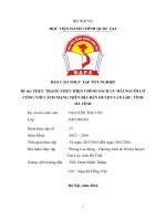 Thực trạng thực hiện chính sách ưu đãi người có công với cách mạng trên địa bàn huyện can lộc tỉnh hà tĩnh 