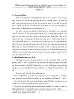 Phân tích một số giải pháp chiến lược phát triển nguồn nhân lực ngành chè việt nam giai đoạn 2012   2020 