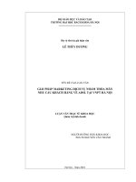 Giải pháp marketing dịch vụ nhằm thỏa mãn nhu cầu khách hàng về ADSL tại VNPT hà nội 
