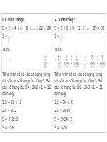 Toán nâng cao về dãy số có quy luật lớp 4