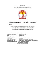 Thực trạng công tác đào tạo, bồi dưỡng cán bộ, công chức ở ủy ban nhân dân huyện thanh chương, tỉnh nghệ an 