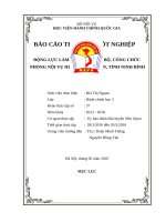 ĐỘNG lực làm VIỆC của cán bộ, CÔNG CHỨC  PHÒNG nội vụ HUYỆN NHO QUAN, TỈNH NINH BÌNH 