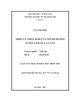 Triết lý nhân sinh của người mường ở việt nam 