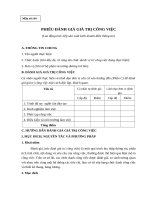 Phieu danh gia hieu qua cong viec