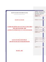 Cải thiện hệ thống quản lý chất lượng theo tiêu chuẩn ISO 90012008 tại công ty cổ phần đầu tư và xây dựng HUD3 