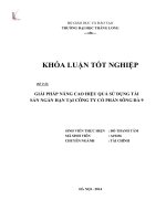 Giải pháp nâng cao hiệu quả sử dụng tài sản ngắn hạn tại công ty cổ phần sông đà 9 (khóa luận tốt nghiệp)