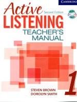Cambrdige   active listening 1 teachers manual 2nd edition