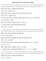 Bai khó về dt hinh vuông