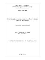 Xây dựng chiến lược phát triển của công ty cổ phần kypernet đến năm 2015 