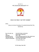 Công tác văn thư tại văn phòng uỷ ban nhân dân huyện duy tiên, tỉnh hà nam 