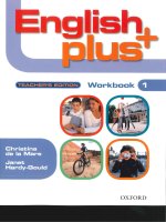 Oxford   english plus 1 teachers edition workbook