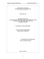 Xây dựng chiến lược phát triển nguồn nhân lực cho ngành công nghiệp phần mềm việt nam giai đoạn 2010   2020 