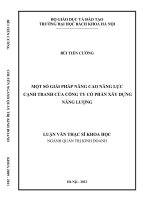 Một số giải pháp nâng cao năng lực cạnh tranh của công ty cổ phần xây dựng năng lượng 