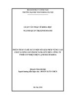 Phân tích và đề xuất một số giải pháp nâng cao chất lượng sản phẩm tank lên men   công ty TNHH cơ nhiệt điệt lạnh bách khoa 
