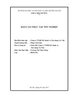 BÁO CÁO THỰC TẬP TỐT NGHIỆP môi trường tại Công ty TNHH Kỹ thuật và Xây dựng Âu Việt