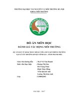 ĐỒ ÁN MÔN HỌC ĐÁNH GIÁ TÁC ĐỘNG MÔI TRƯỜNG:  DỰ ÁN ĐẦU TƯ KHAI THÁC MỎ ĐÁ VÔI LÀM VLXD THÔNG THƯỜNG  TẠI XÃ TÂN TRƯỜNG HUYỆN TĨNH GIA  TỈNH THANH HÓA