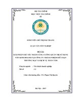GIẢI PHÁP CHỦ YẾU NHẰM TĂNG CƯỜNG QUẢN TRỊ SỬ DỤNG VỐN KINH DOANH TẠI CÔNG TY TRÁCH NHIỆM HỮU HẠN THƯƠNG MẠI VÀ DỊCH VỤ TOÀN TÂM