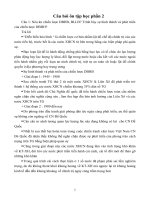 Câu hỏi ôn tập học biến đổi khí hậu phần 2