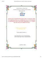 Khảo sát thành phần hóa học và hoạt tính ức chế enzym α glucosidase