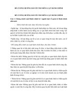 ĐỀ CƯƠNG HƯỚNG dẫn ôn THI môn LUẬT HÀNH CHÍNH (full)