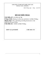 mẫu hồ sơ mời thầu thi công tuyến đường huyện đắk glong. tỉnh đắk nông