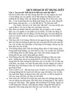 ĐỀ CƯƠNG QUY HOẠCH SỬ DỤNG ĐẤT