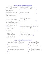 tổng hợp bài tập toán lượng giác từng dạng bài ( lớp 11 )