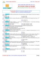 Đề thi online vật lí 11