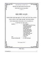 bài tiểu luận kinh tế đối ngoại