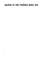 ĐỀ CƯƠNG QUẢN LÝ HỆ THỐNG ĐẢO VIỆT NAM