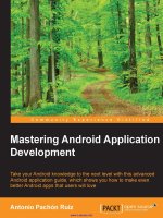 Mastering android application development