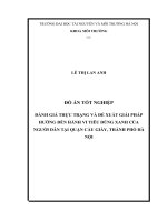 ĐÁNH GIÁ THỰC TRẠNG VÀ ĐỀ XUẤT GIẢI PHÁP HƯỚNG ĐẾN HÀNH VI TIÊU DÙNG XANH CỦA NGƯỜI DÂN TẠI QUẬN CẦU GIẤY, THÀNH PHỐ HÀ NỘI