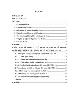 khảo sát quá trình xây dựng chương trình, kế hoạch công tác tại Phòng Quản trị thiết bị của Công ty cổ phần LILAMA 10