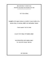Nghiên cứu khả năng ưa nước và kỵ nước của màng tio2 và m tio2 các đế khác nhau 