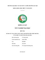 ĐÁNH GIÁ TẢI LƯỢNG CHẤT THẢI ẢNH HƯỚNG ĐẾN MÔI TRƯỜNG VÙNG BIỂN VEN BỜ TỈNH THANH HÓA