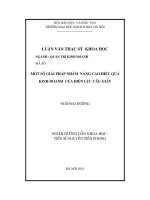 Một số giải pháp nhằm nâng cao hiệu quả kinh doanh của điện lực cầu giấy 