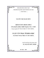 ĐỊNH TUYẾN TRONG MPLS ỨNG DỤNG MPLS TRÊN MẠNG VN2   VNPT 