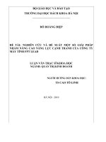 Nghiên cứu và đề xuất một số giải pháp nhằm nâng cao năng lực cạnh tranh cho công ty máy tính FPT elead 