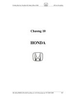 HỆ THỐNG ĐIỀU HÒA KHÔNG KHÍ ĐIỀU KHIỂN TỰ ĐỘNG CÁC XE Ô TÔ HONDA TẠI VIỆT NAM