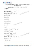 chung minh bat dang thuc bang phuong phap su dung dinh nghia