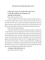 BÀI GIẢNG VỀ CÁN BỘ CÔNG CHỨC CƠ SỞ